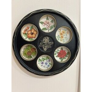 Vintage 1950s Tennessee Tray Drinks Pitcher Black-Tone Metal Serving Souvenir